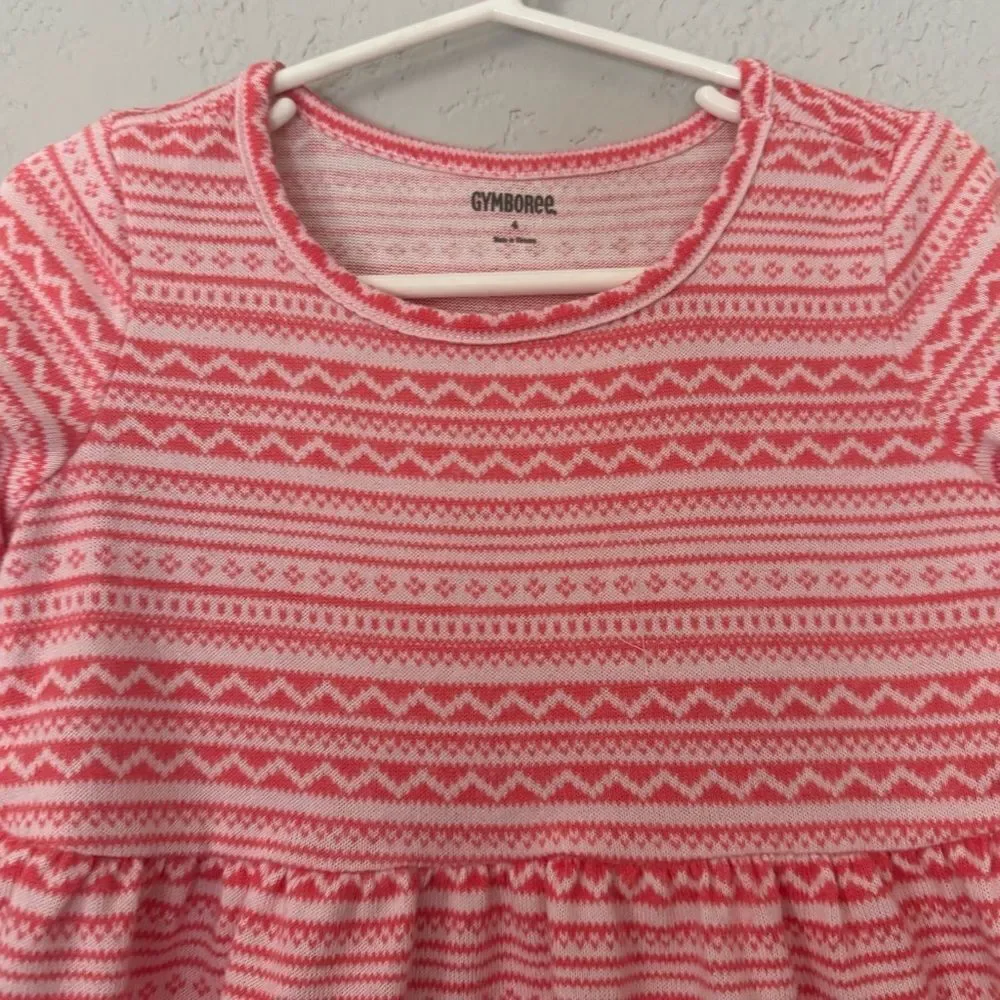 Gymboree Pink Sweater Peplum Top